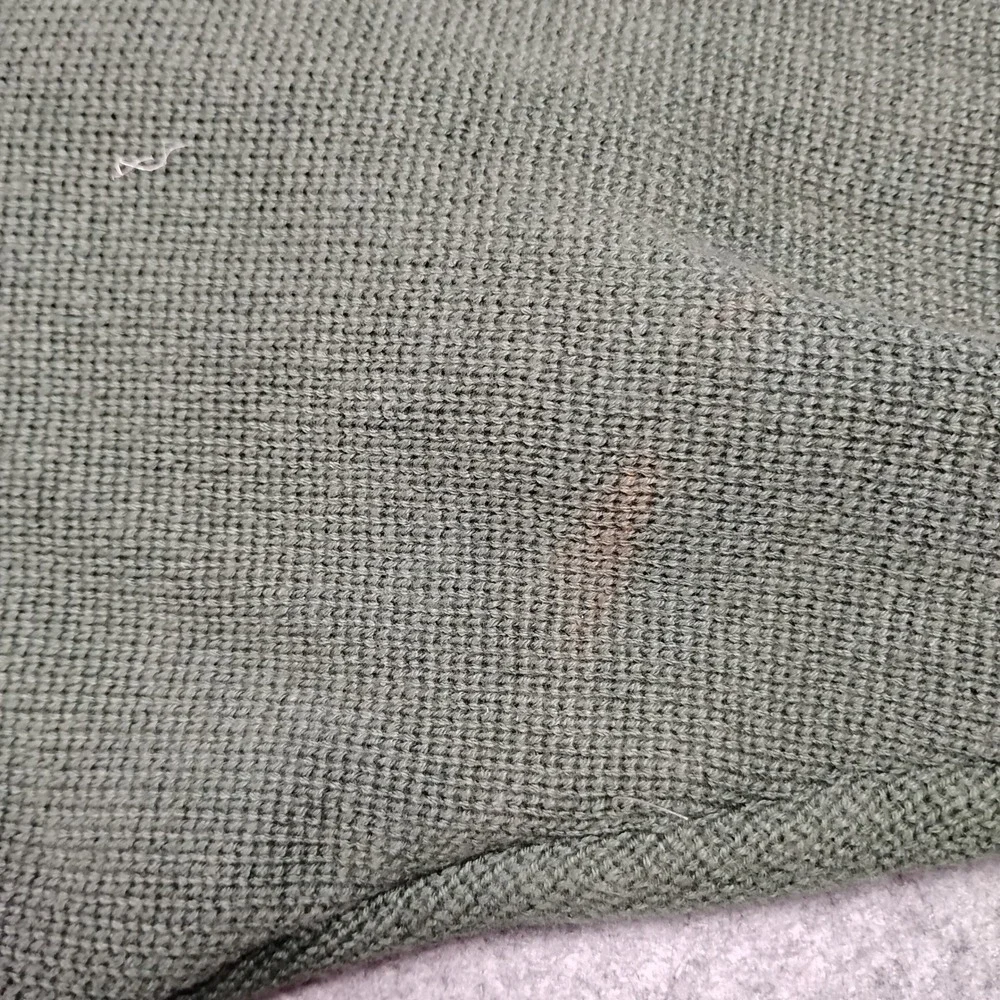 Vintage GAP Men's Large Olive Green Full Zip Cotton Sweater Jacket